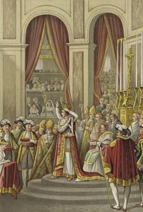 Kröning av Napoleon till Frankrikes kejsare, 1804 av Dutch School