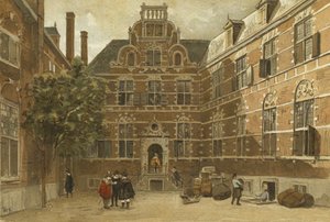 Gården till East Indies House, Amsterdam av Dutch School