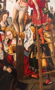 Nedtagning från korset,1520 (olja på duk) av Dutch School