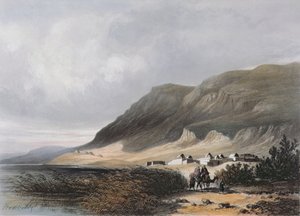 El-Mejdel (Magdala) graverad av Jean Jacottet (1806-c.1843);
