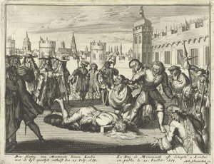 Avrättning av hertigen av Monmouth, 15 juli 1685 av Dutch School