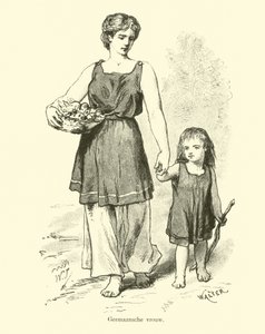 germansk kvinna av Dutch School