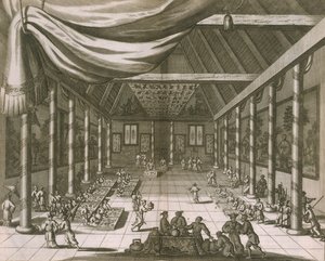 Kejserliga palatset, Peking, 1670 av Dutch School