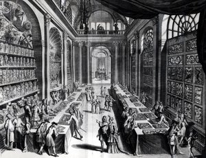 Levin Vincents samling av kuriosa, illustration från Theatre de la Merveilles de la Nature, ca 1719 av Dutch School