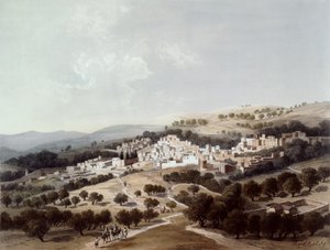 Nazareth, graverad av Terry av Dutch School