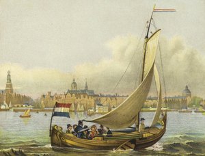 Fritidsbåtar på Y, Nederländerna, 1800-talet