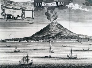 Ternate Island, cirka 1748 av Dutch School