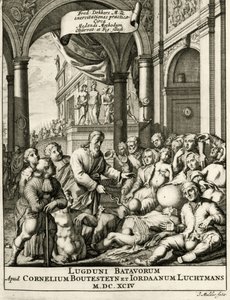 Titelsida från The Practice of Medicine av Frederik Dekkers, 1694 av Dutch School