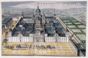 Utsikt över Madrid Escorial, c.1662-5 av Dutch School