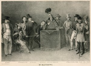 Mr Mathews: porträtt av honom i hans flera karaktärer i underhållningen som heter Invitations av E.F. Lambert