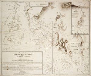 Vägen och hamnen i St John på ön Antigua av E.H. Columbine