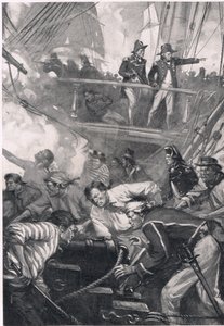 How They Fight in the Days of Old, illustration från 