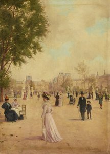 Tuilerierna, efter 1883 av E. Baré