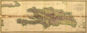 Karta över Isle Santo Domingo av E. Beaucosté