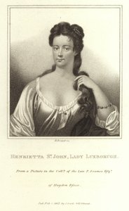 Henrietta St John Lady Luxborough av E. Bocquet