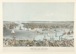 New-York and Environs, från Williamsburgh av E. Brown