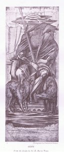 Odin-a design av E Burne Jones, 1920-talet av E. Burne Jones
