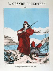 Allegori över det republikanska Frankrike, 1871. av E. Courtaux