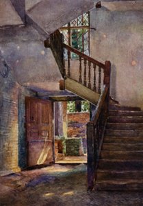 Eton: Interiör av det gamla brygghuset (färg litho)