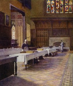 Eton: The College Dining Hall (färg litho)