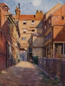 Eton: The Old Christopher Yard (färg litho)