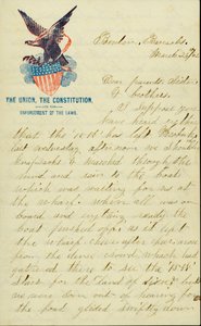 Letter signed E.G. Black, Benton Barracks, Mo., to his parents, sister, and brothers, March 28, 1862 av E. G. Black