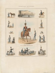 Kläduniformer från Izmailovsky-regementet, 1840 av E. Gilbertson