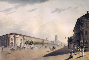 Gostiny Dvor, St. Petersburg, 1820-talet av E. I. Yessakov