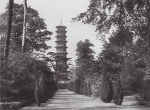 Kew Gardens, ca 1900 (svartvitt foto) av E. J. Wallis