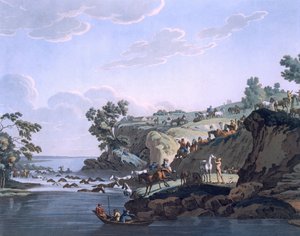 Hästar som korsar en flod, 1812-13