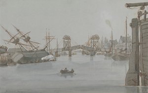 Yarmouth Bridge, augusti 1829 av E. M. Henderson