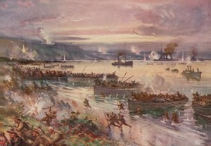 Dardanellernas operationer: australiensarnas landsättning i Gallipoli, april 1915 av E. S. Hodgson