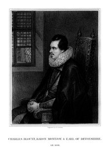Charles Blount, 1:e jarl av Devon, engelsk hovman och soldat, 1827.