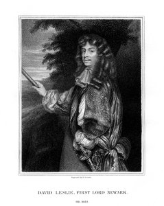 David Leslie, Lord Newark, skotsk kavalleriofficer, 1827. av E. Scriven