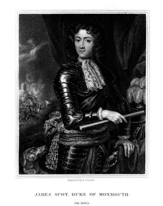 James Scott, 1:e hertig av Monmouth, erkänd av vissa som James II av England, 1826.