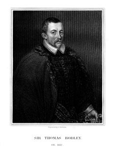 Sir Thomas Bodley, engelsk grundare av Bodleian Library, 1823