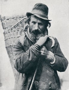 En tysk gatuhandlare, Ehningen District, Württemberg, 1912 av E Uhlenhuth