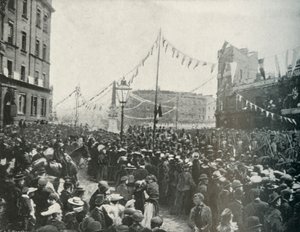 The Royal Procession: The Royal Horse Artillery Passing St. Georges Circus, Borough, 1897