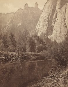 Cathedral Spires, Valley of the Yosemite, 1872. av Eadweard Muybridge