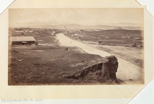 Staden Guatemala från söder av Eadweard Muybridge