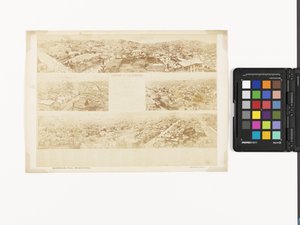 Nyckel till Panorama of San Francisco, från California Street Hill av Eadweard Muybridge