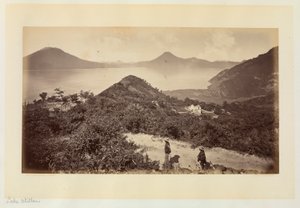 Sjön Amatitlán, Guatemala av Eadweard Muybridge