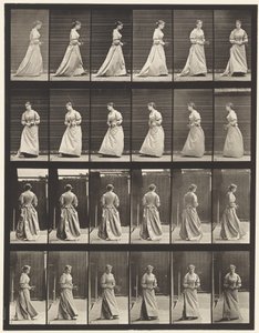 Plåt 100. Svängande och uppgående trappor, 1885 av Eadweard Muybridge