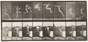 Tallrik 160. Hoppning; Löpa brett hopp (skor) av Eadweard Muybridge