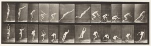 Plåt 162. Hoppning; Stående breddhopp av Eadweard Muybridge