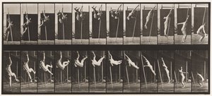 Plåt 165. Hoppning; Stånghoppning av Eadweard Muybridge