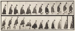 Plåt 173. Stigande steg och hoppar av, 1885 av Eadweard Muybridge