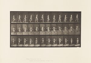 Plåt 174. Springa och hoppa med hopprep, 1885 av Eadweard Muybridge