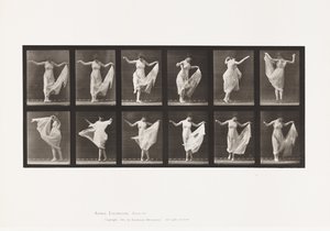 Tallrik 187. Dans av Eadweard Muybridge