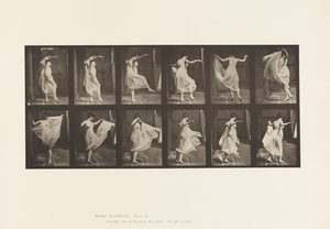 Tallrik 188. Dans (fancy) av Eadweard Muybridge